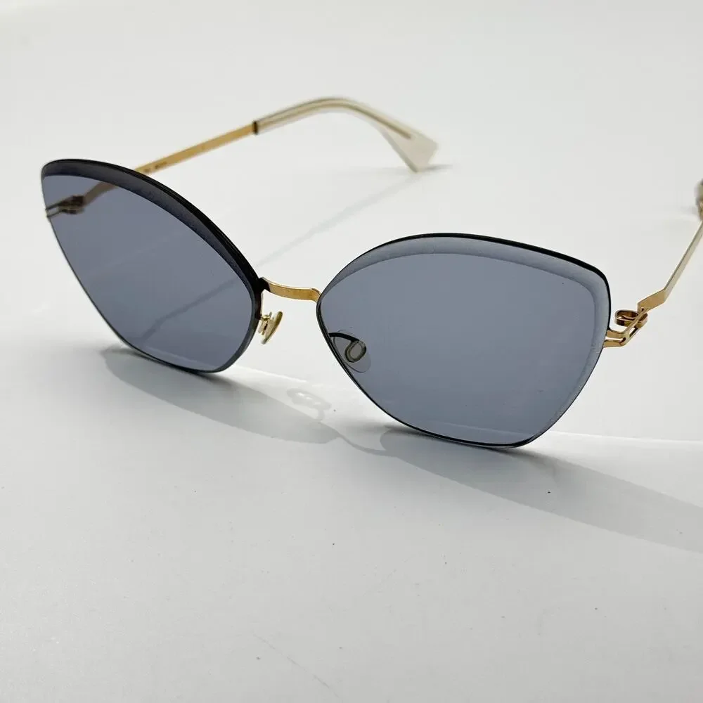 Mykita Sunglasses Studio 10.2 Col 342 Gold Cat Eye Butterfly Oversize Frame 62mm
